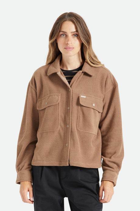 Bowery Women's L/S Arctic Stretch Fleece - Pine Bark