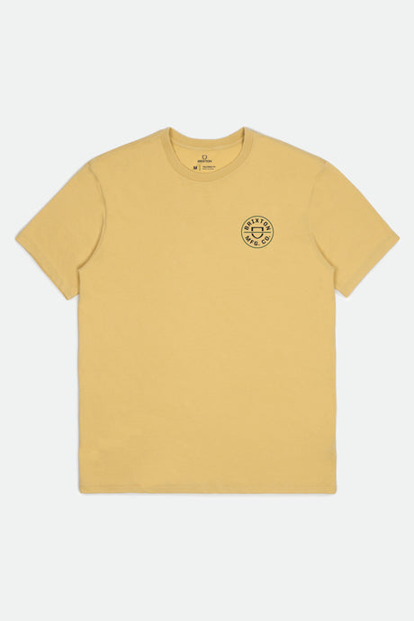 Crest II S/S Standard Tee - Antique Gold/Black