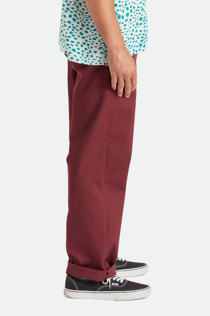 Brixton Choice Chino Relaxed Pant - Mahogany