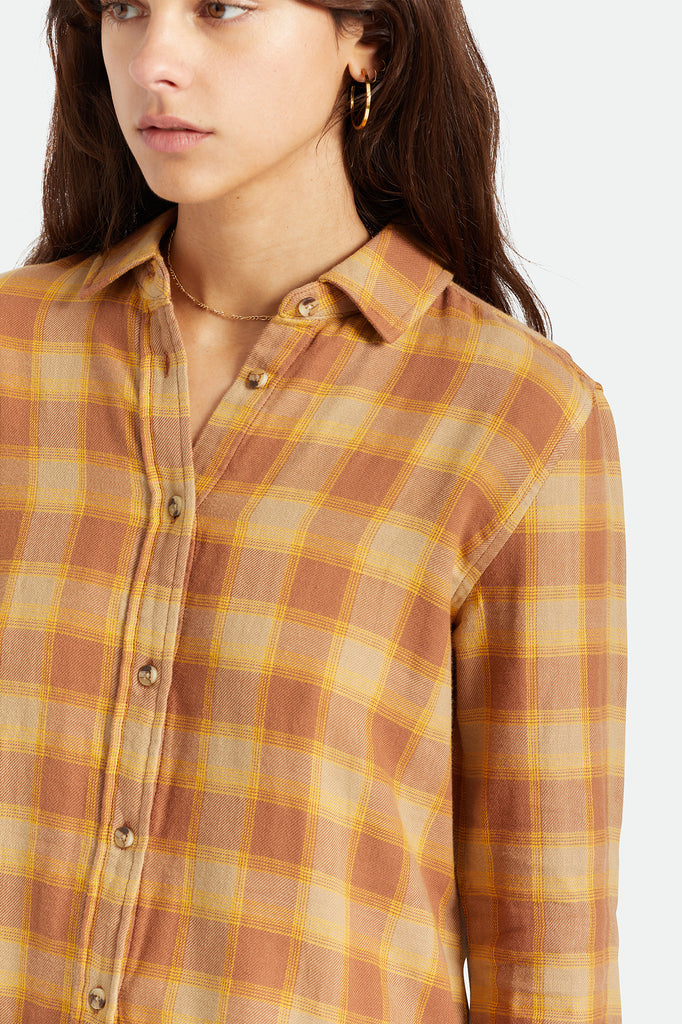 Brixton Bowery Women's Soft Weave L/S Flannel - Hide