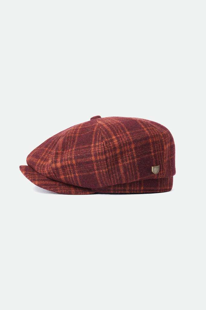 Unisex Brood Baggy Snap Cap - Crimson - Front Side