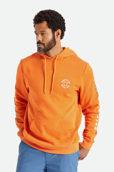 Crest Hood - Burnt Orange/Desert Palm/White