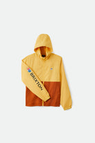 Men's Claxton Alton Lightweight Zip Hood Jacket - Weller Yellow/Caramel - Front Side