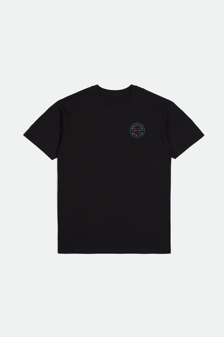 Crest II S/S Standard Tee - Black/Red