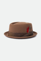 Unisex Stout Pork Pie - Camel/Copper - Front Side