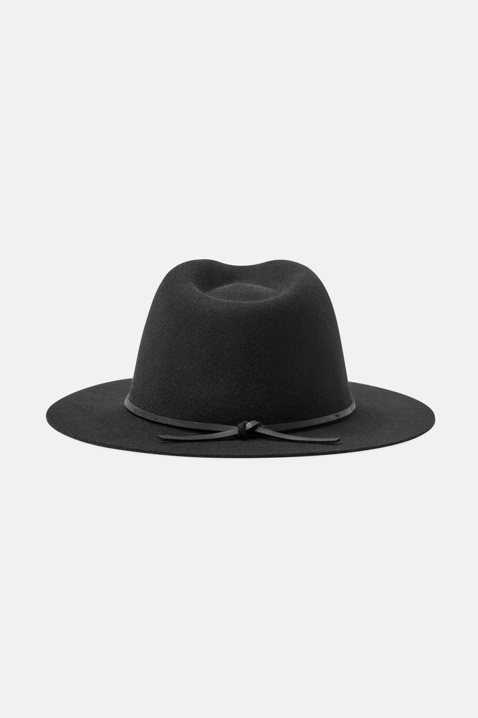 Brixton Wesley Packable Fedora - Black/Black