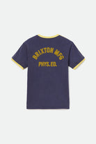 Men's Phys. Ed. Track S/S Standard Tee  - Dress Blue - Back Side