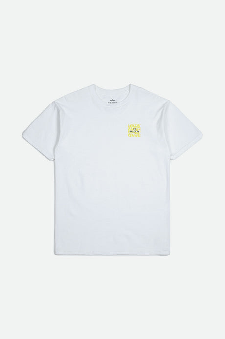 Alpha Square S/S Standard Tee - White/Psyc