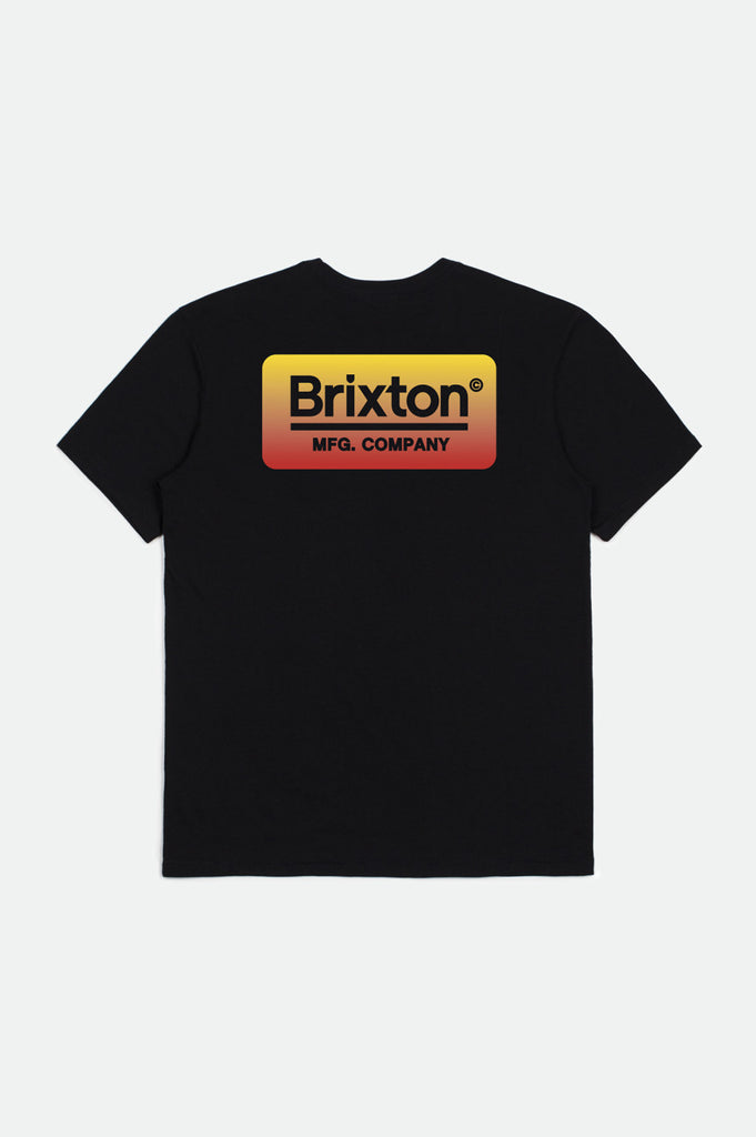 Brixton Palmer S/S Tailored Tee - Black/Yellow/Red