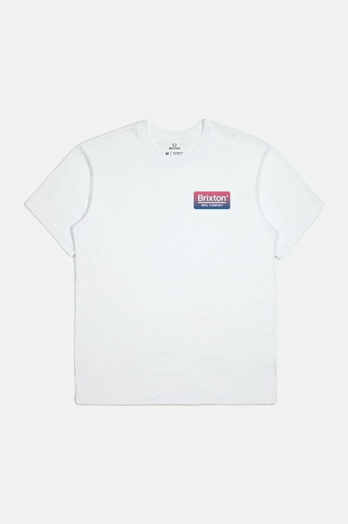 Brixton Palmer S/S Tailored Tee - White/Blue/Pink