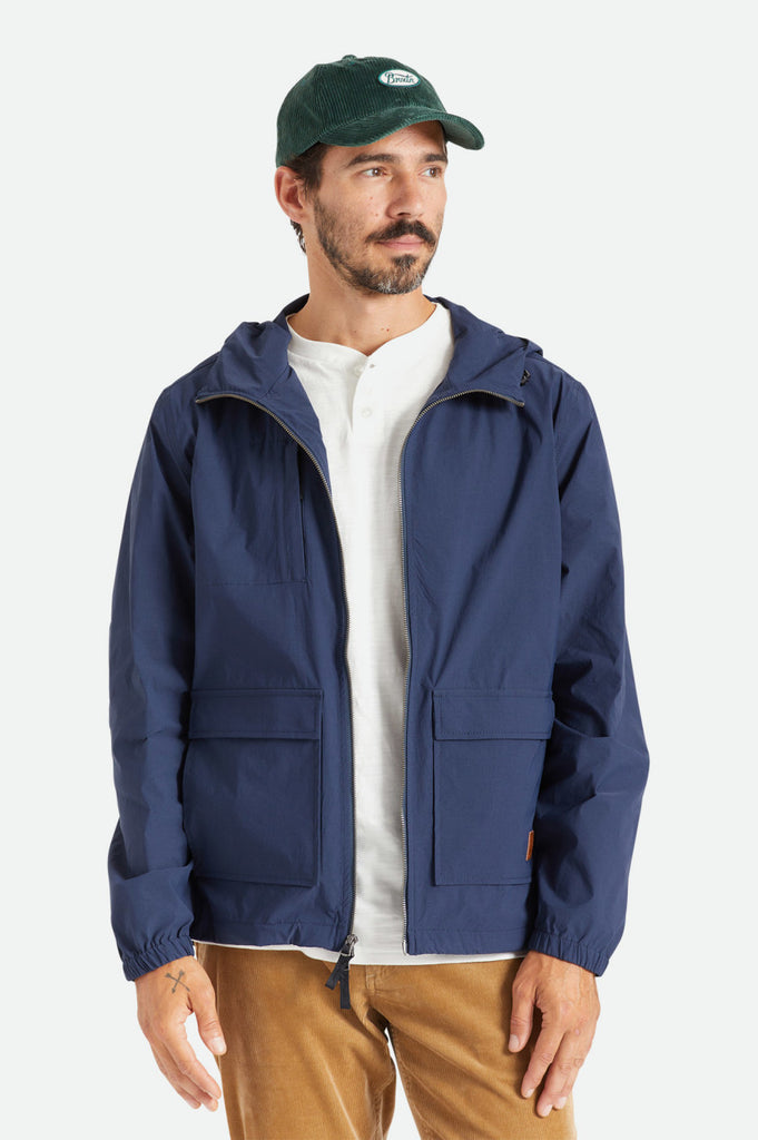 Brixton Utility Packable Parka Jacket - Navy