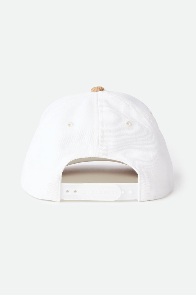 Brixton Crest MP Snapback - White/Khaki