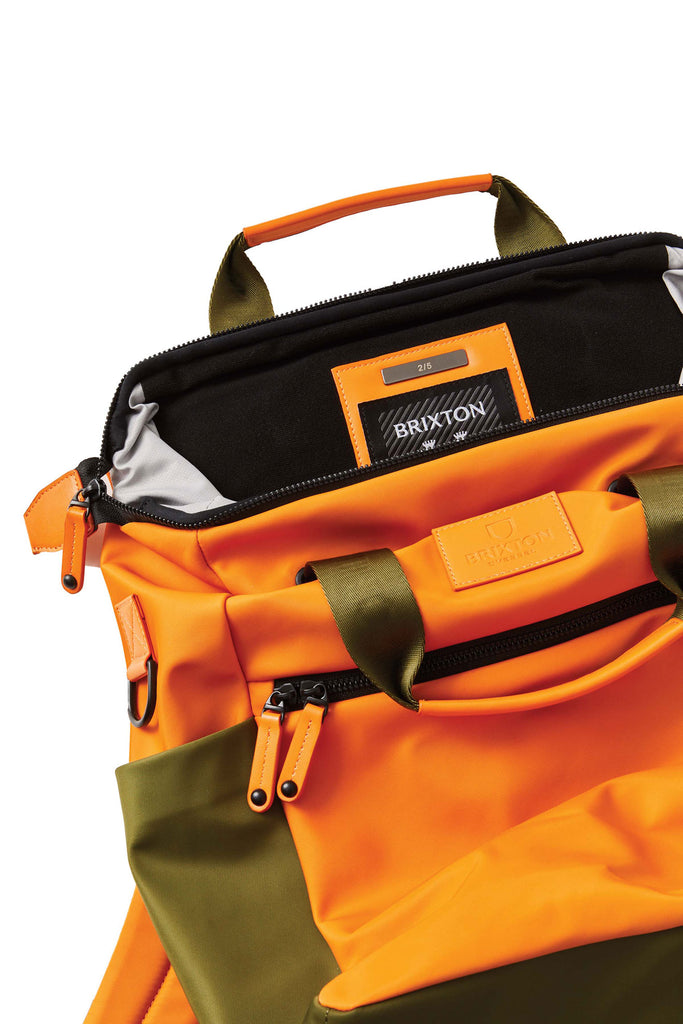 Brixton Brixton x Vessel Tote Backpack - Orange/Olive