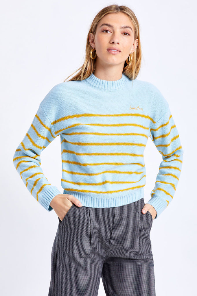 Brixton Hilt Women's Sweater - Crystal Blue