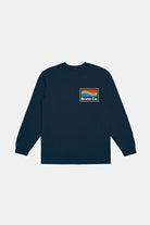 Men's New Wave L/S Standard Tee - Joe Blue - Front Side