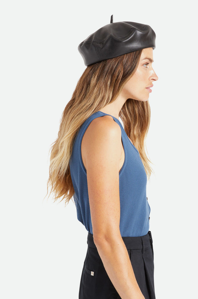 Brixton Audrey II Beret - Black/Black