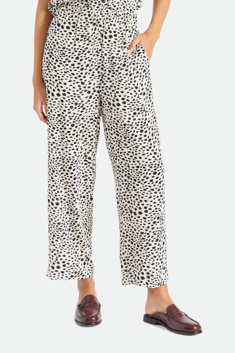 Cheetah Crop Pant - Beige