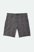 Men's Choice Chino Short - Grey/Black Plaid - Front Side