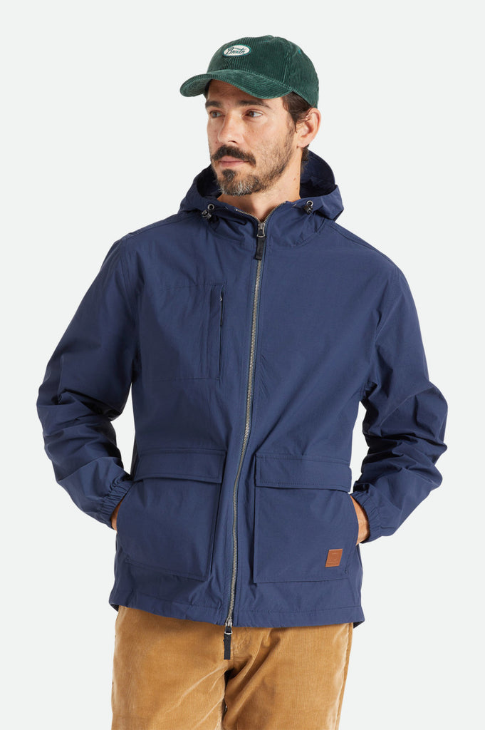 Brixton Utility Packable Parka Jacket - Navy