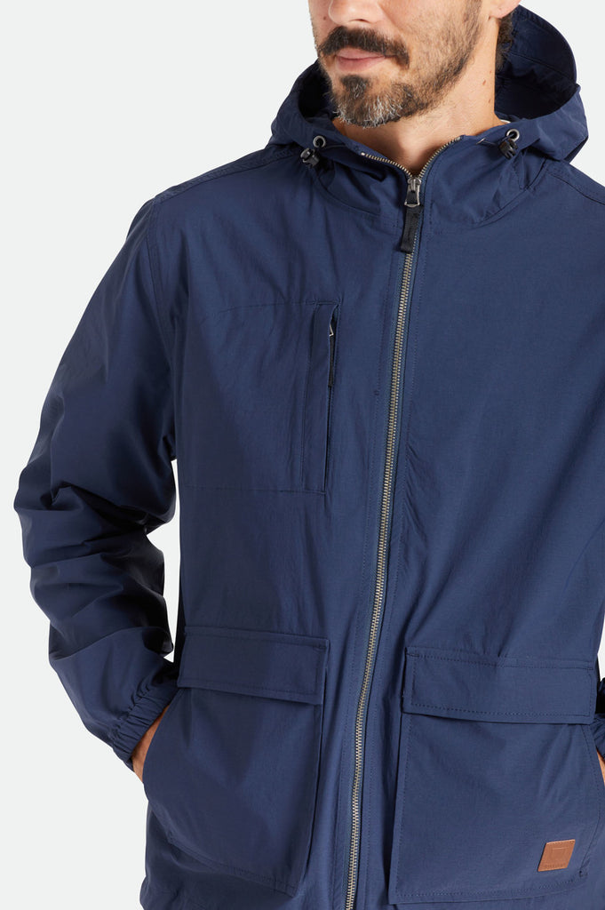 Brixton Utility Packable Parka Jacket - Navy