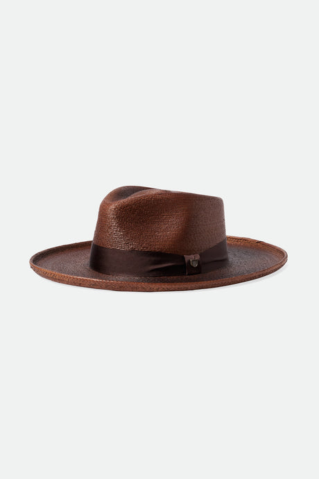 Capsule Straw Fedora - Brown