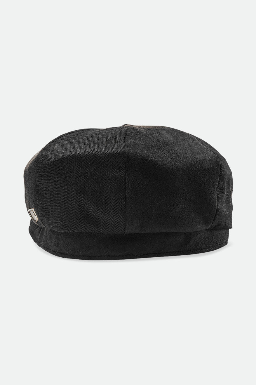 Unisex Brood Baggy Snap Cap - Black/Black - Back Side
