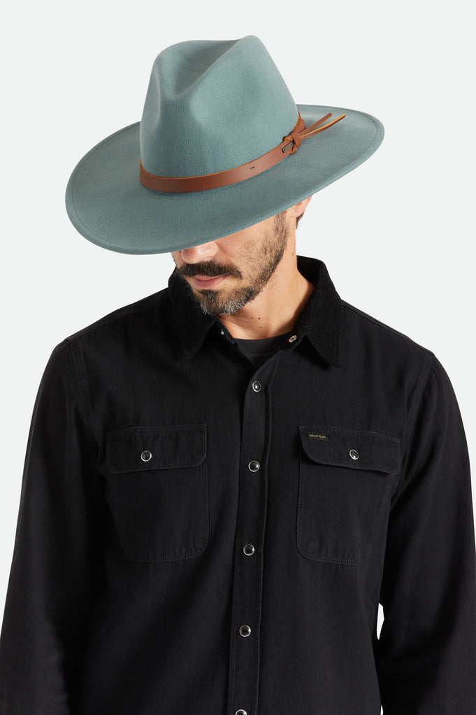 Brixton Field Proper Hat - Dark Forest