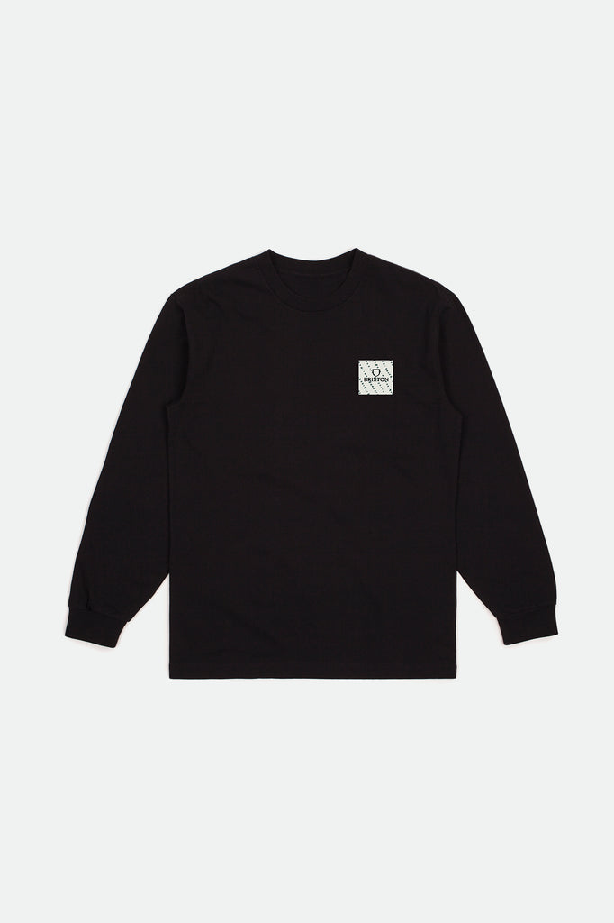 Brixton Alpha Square L/S Standard Tee - Black/Abstract