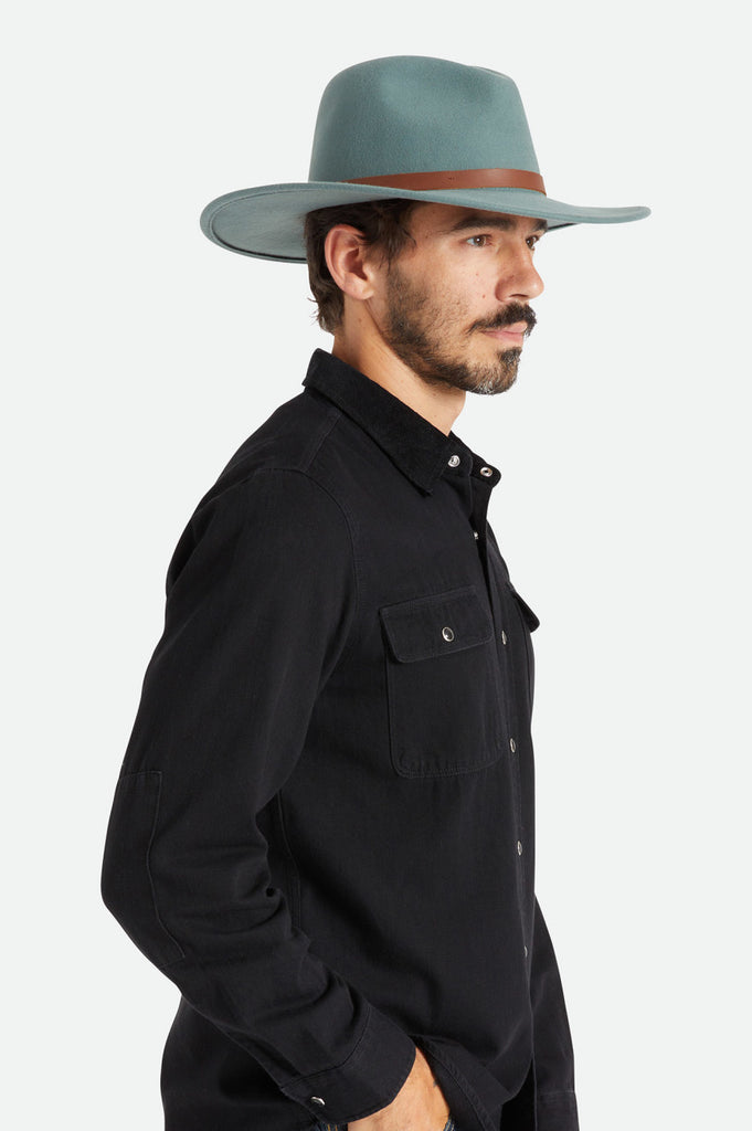 Brixton Field Proper Hat - Dark Forest