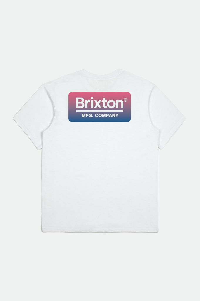 Brixton Palmer S/S Tailored Tee - White/Blue/Pink