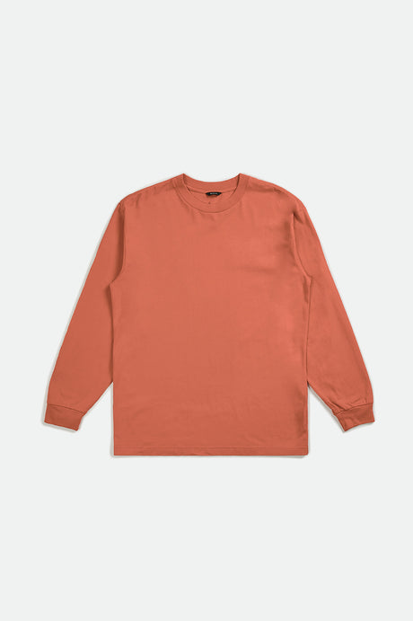 Men's Basic L/S Tee - Apricot Jam - Front Side