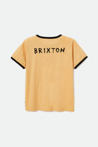 Women's New Wave Vintage Ringer Tee - Sand - Back Side