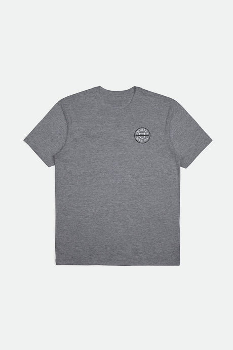 Crest II S/S Standard Tee - Heather Grey/White