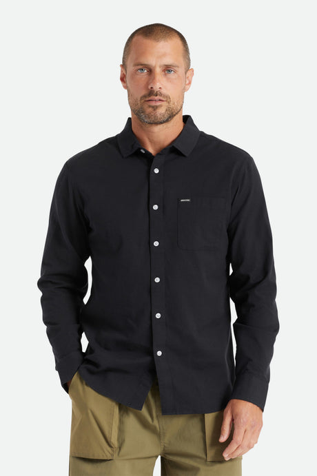 Charter Oxford L/S Woven - Black