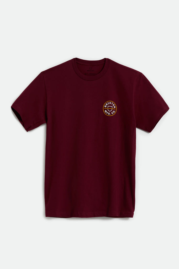 Brixton Crest II S/S Standard Tee - Cowhide