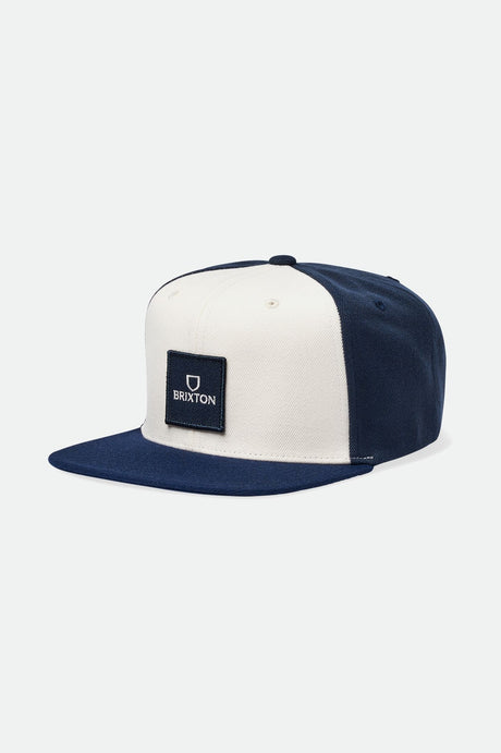 Alpha Square NetPlus MP Snapback - Joe Blue/Off White/Washed Navy