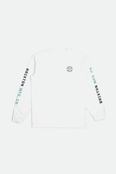 Crest L/S Standard Tee - White/Black