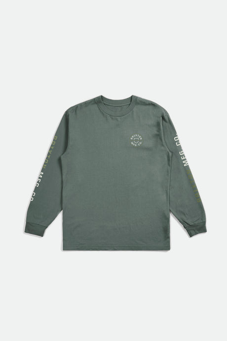 Crest L/S Standard Tee - Dark Forest/Epsom Green/Grey