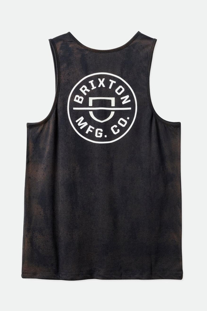 Brixton Crest Tank Top - Black Sun Wash