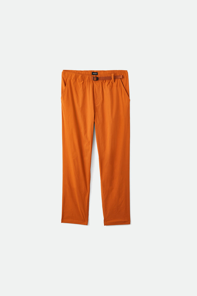 Men's Steady Cinch Taper Crossover Pant - Caramel - Front Side