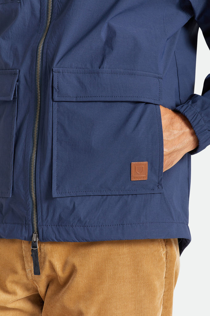 Brixton Utility Packable Parka Jacket - Navy