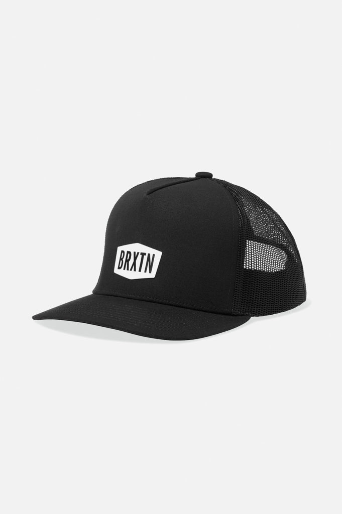 Brixton Thornton NetPlus MP Trucker Hat - Black/Black