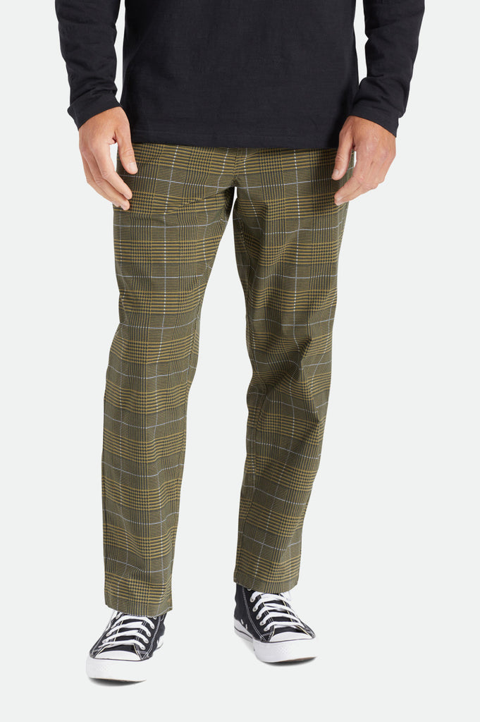 Brixton Steady Cinch Taper Utility Pant - Military Olive/Black