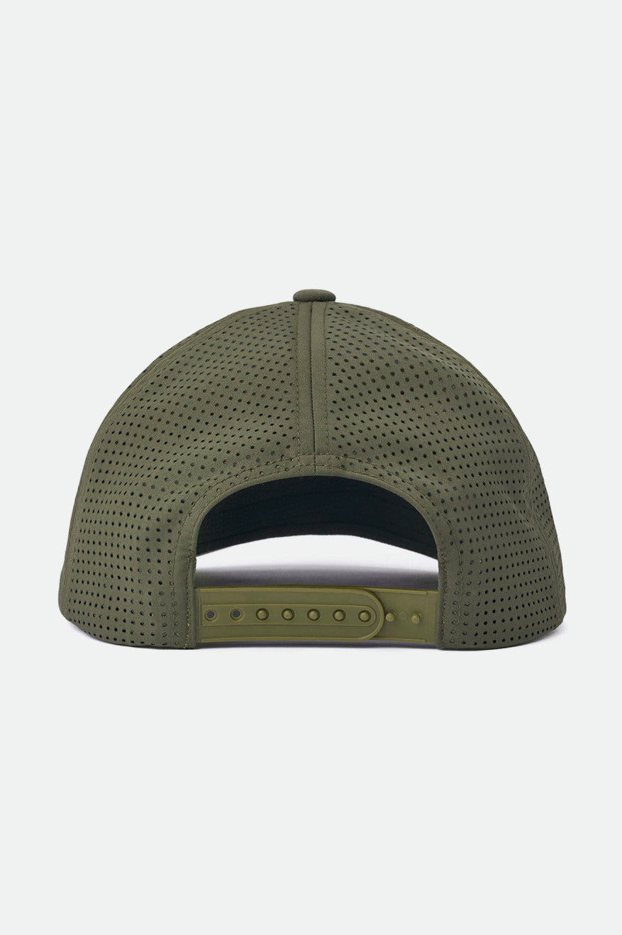 Unisex Crest Crossover MP Snapback - Military Olive - Back Side