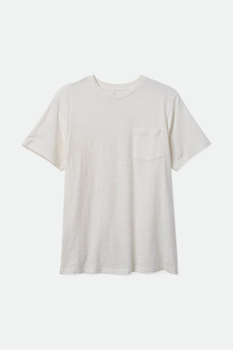 Basic Slub S/S Pocket Tee - Off White