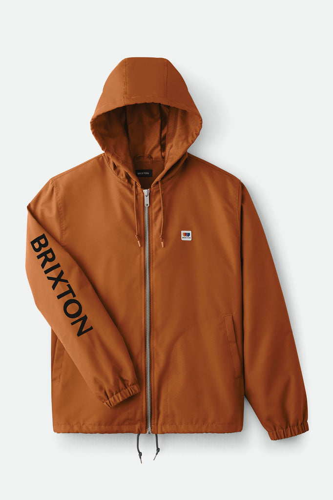 Brixton Claxton Alton Zip Hood Jacket - Caramel