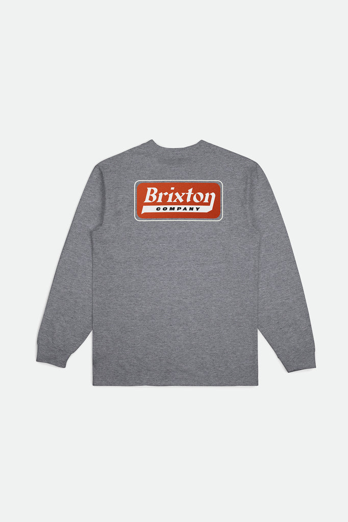 Brixton Steadfast L/S Standard Tee - Heather Grey