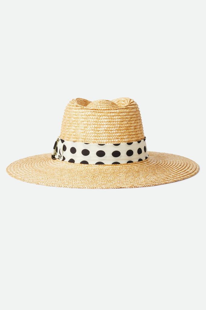 Brixton Joanna Hat - Honey/Black Dot