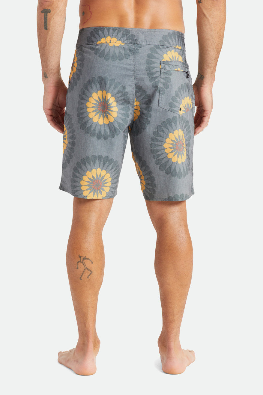 Men's Temple Swim Trunks Pebble/Sun Floral – Brixton Australia