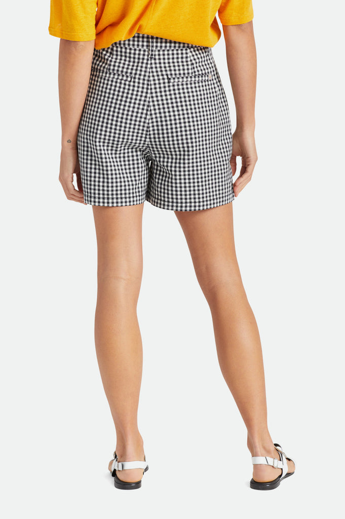 Brixton Victory Trouser Short - Black Gingham